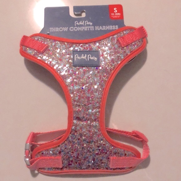 NEW [Packed Party] Pink Confetti Adjustable Dog Harness Sz Small (10-20 lbs) - Picture 6 of 14